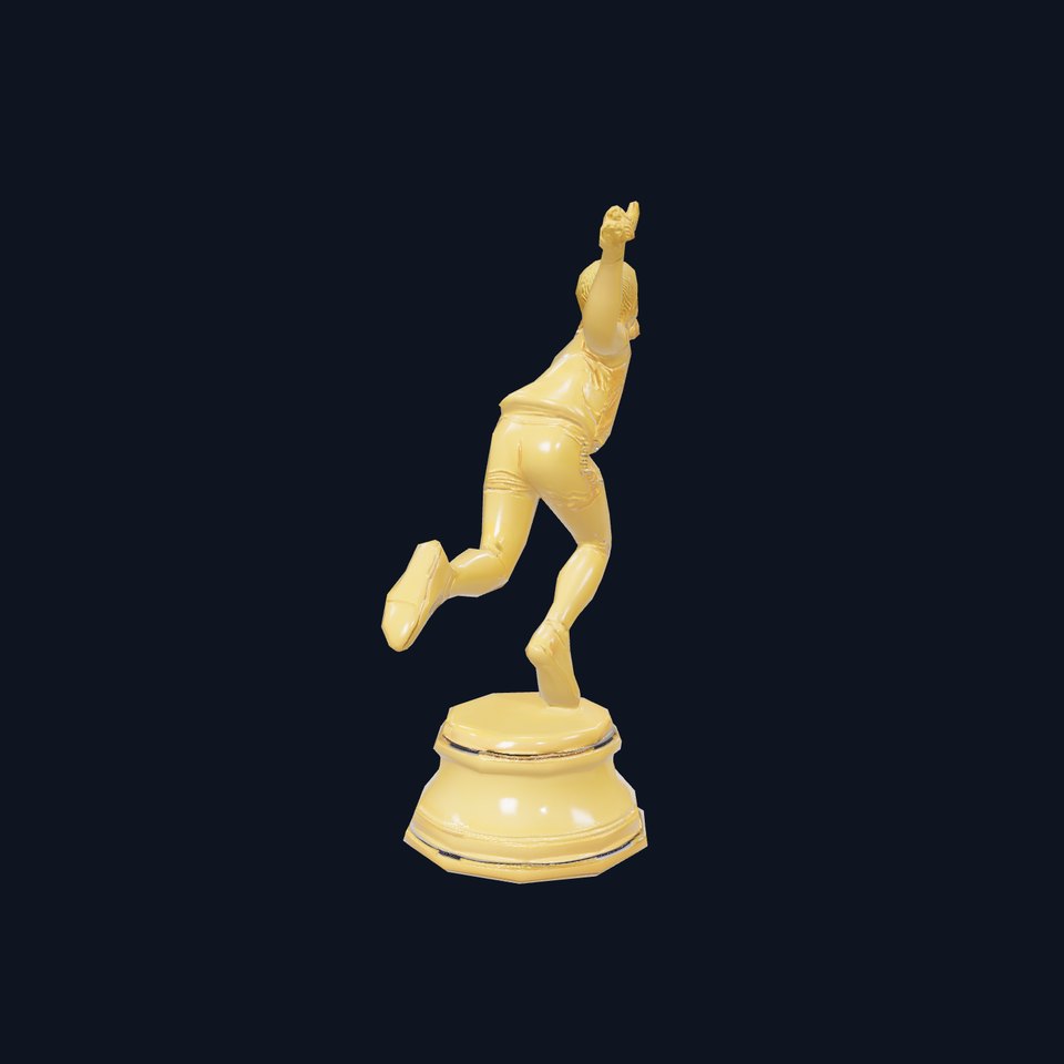 Golden Runner Trophy model pack